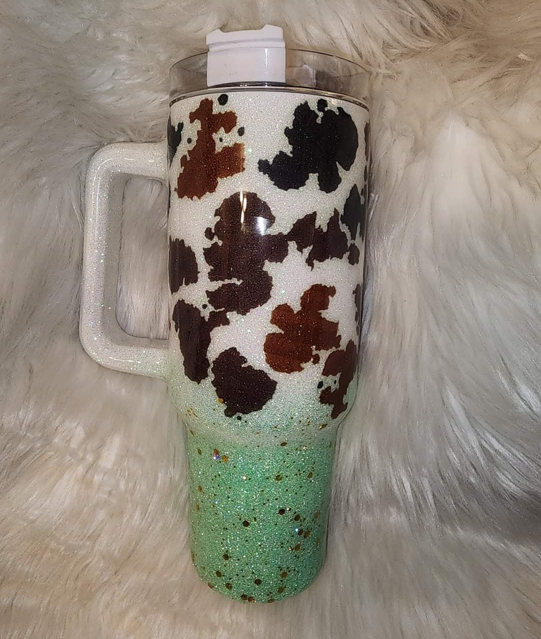40oz cow print