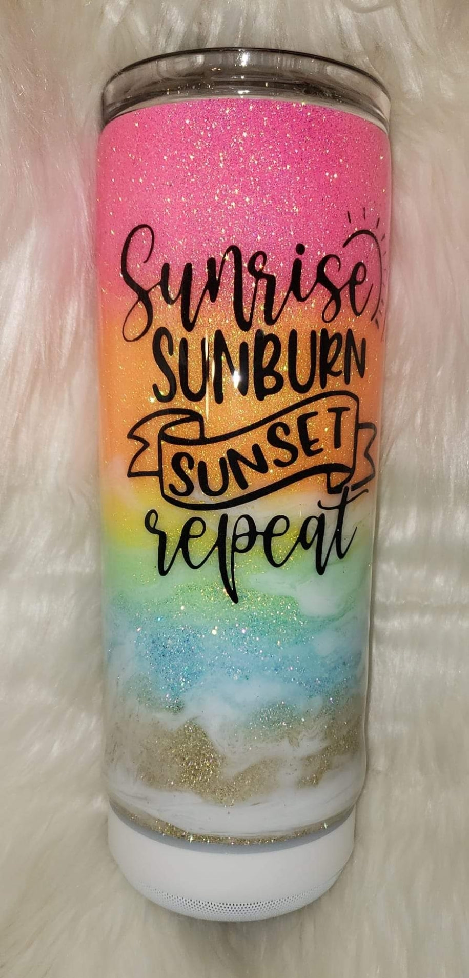 Sunrise speaker tumbler