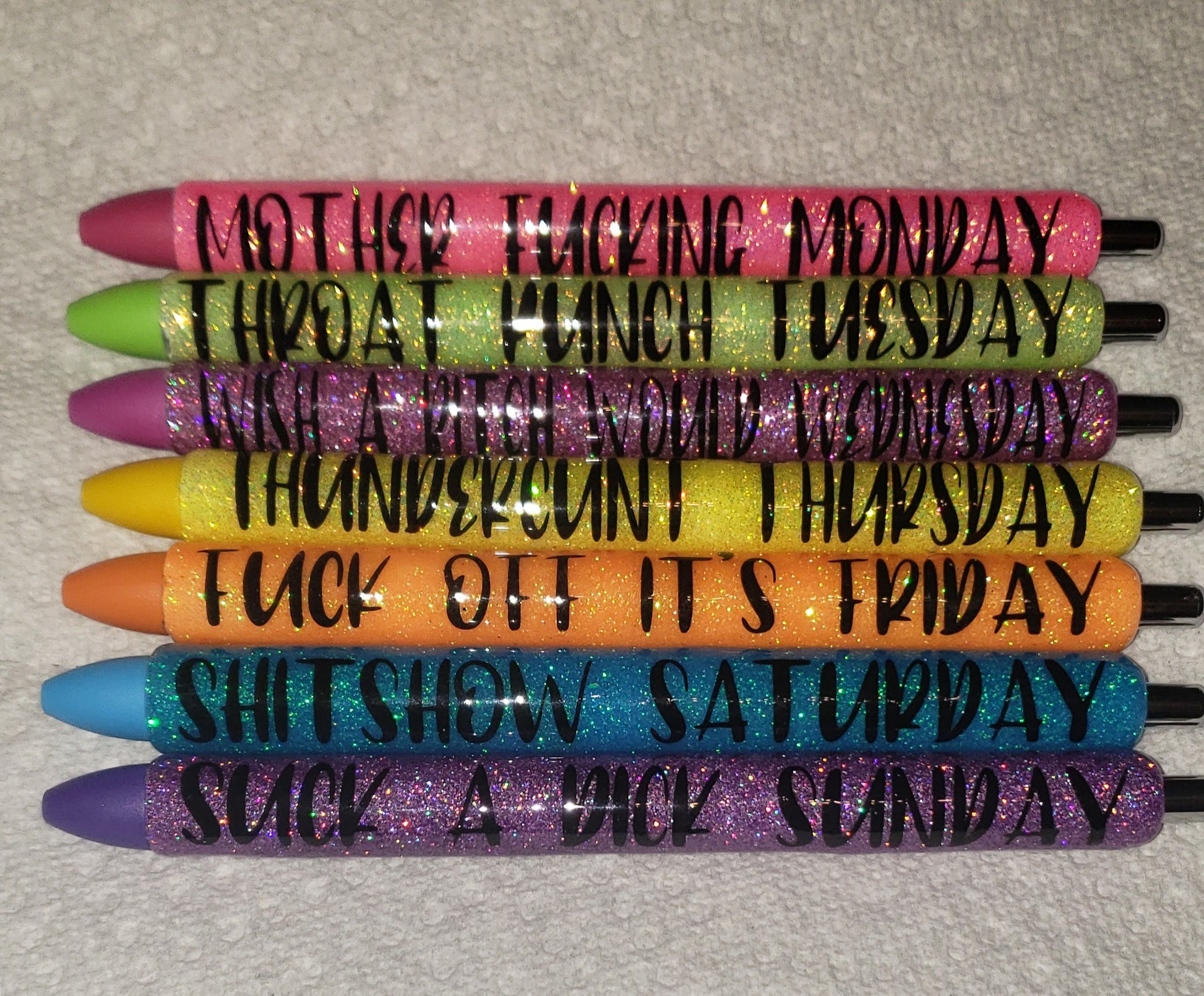 Colored weekday pens – CALLISTA'S CRAFTY CREATIONS